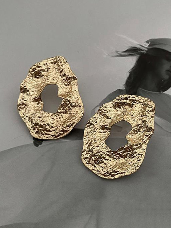 Vintage Original Statement Irregular Geometric Earrings