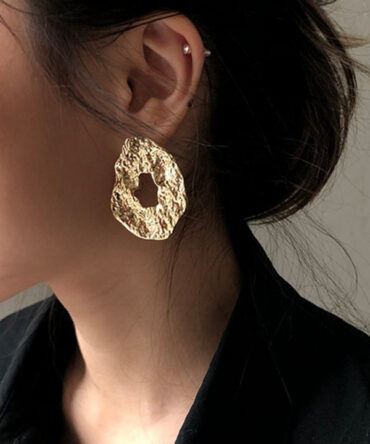 Vintage Original Statement Irregular Geometric Earrings