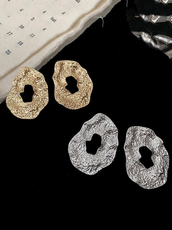 Vintage Original Statement Irregular Geometric Earrings