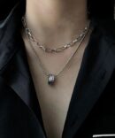 Multi-Layer Ring Smiley Face Star Set necklace