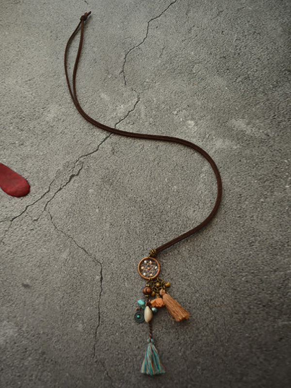 Bohemia Dreamcatcher Necklaces Accessories Sweater Chain