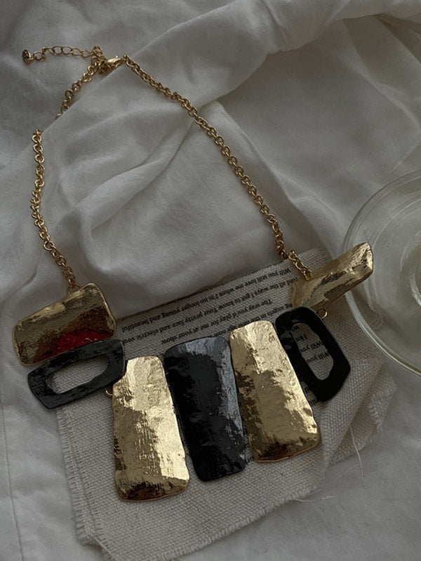 Vintage Fashion Irregular Geometry Necklace