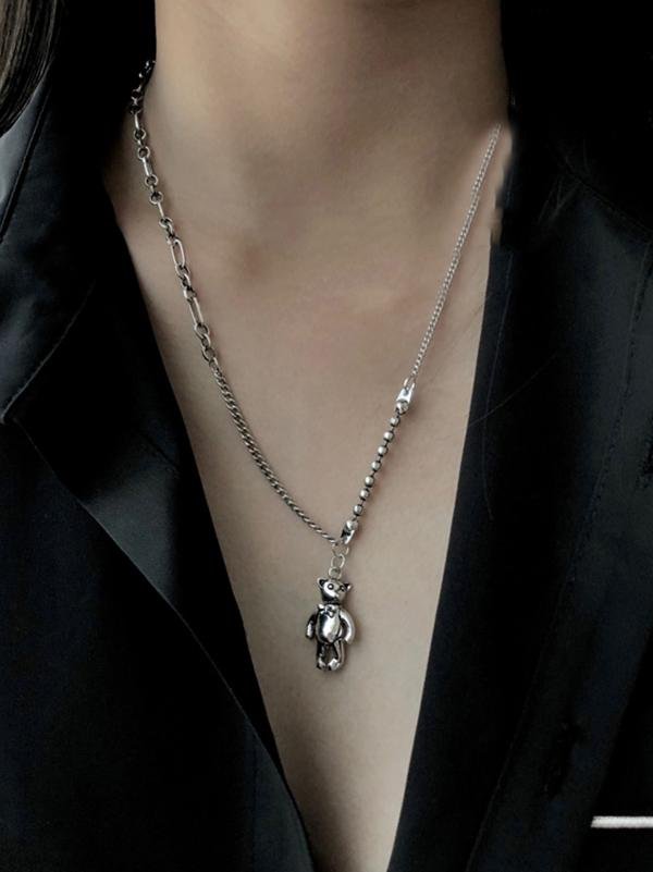 Multi-Layer Ring Smiley Face Star Set necklace