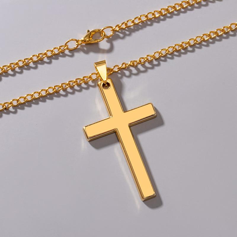 GOTH CROSS CHAINED UNISEX NECKLACE