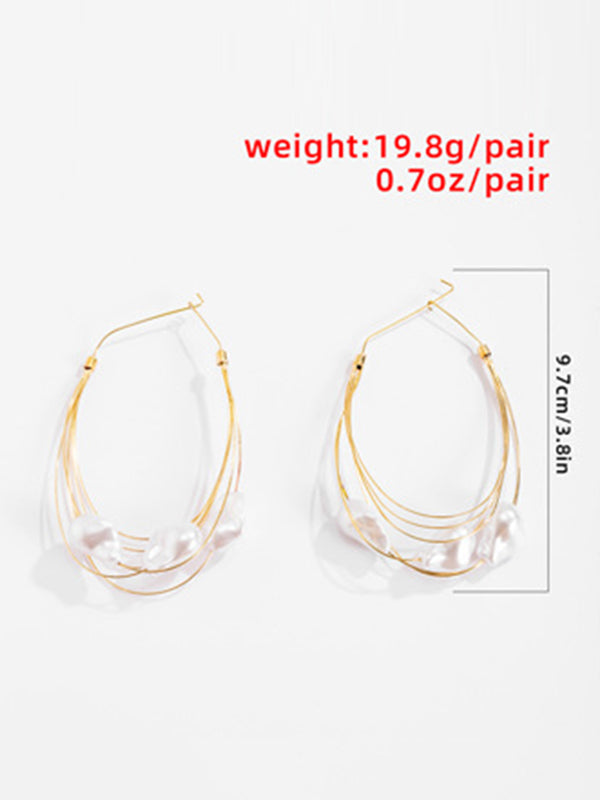 Normcore Tasseled Pearl Earrings