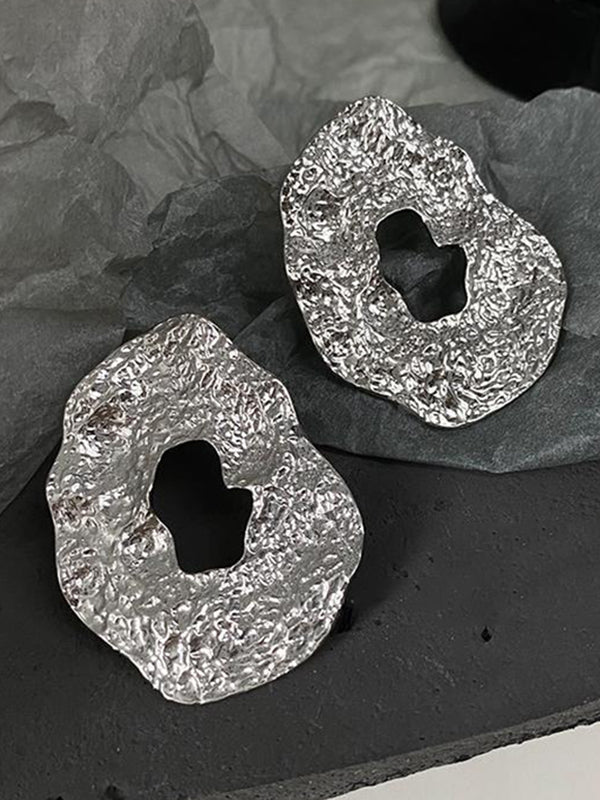 Vintage Original Statement Irregular Geometric Earrings