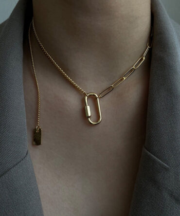 Fashion Solid Color Geometry Necklace Accessories