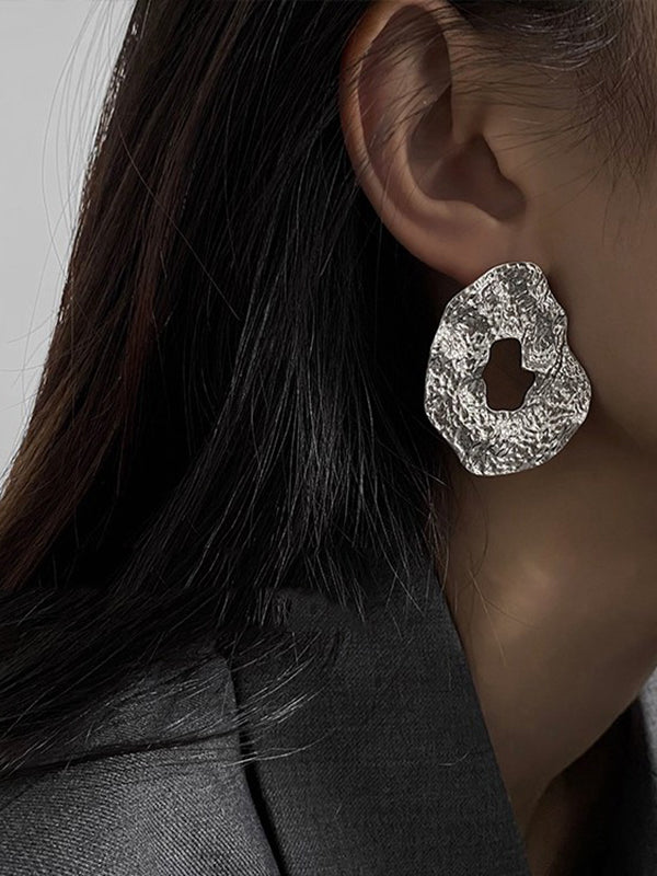 Vintage Original Statement Irregular Geometric Earrings