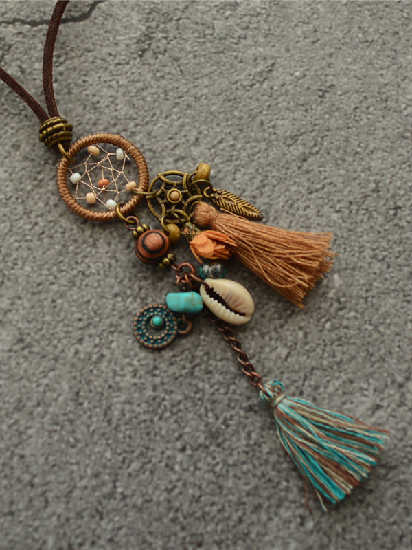 Bohemia Dreamcatcher Necklaces Accessories Sweater Chain