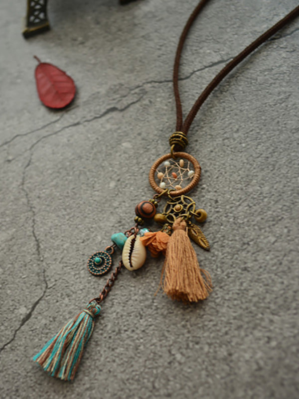 Bohemia Dreamcatcher Necklaces Accessories Sweater Chain