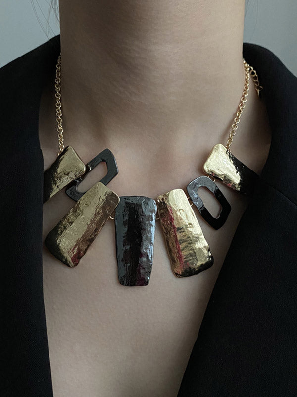 Vintage Fashion Irregular Geometry Necklace